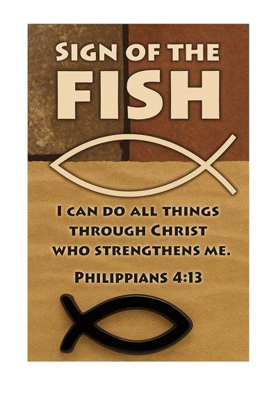 Sign of Fish Pocket Ichthus